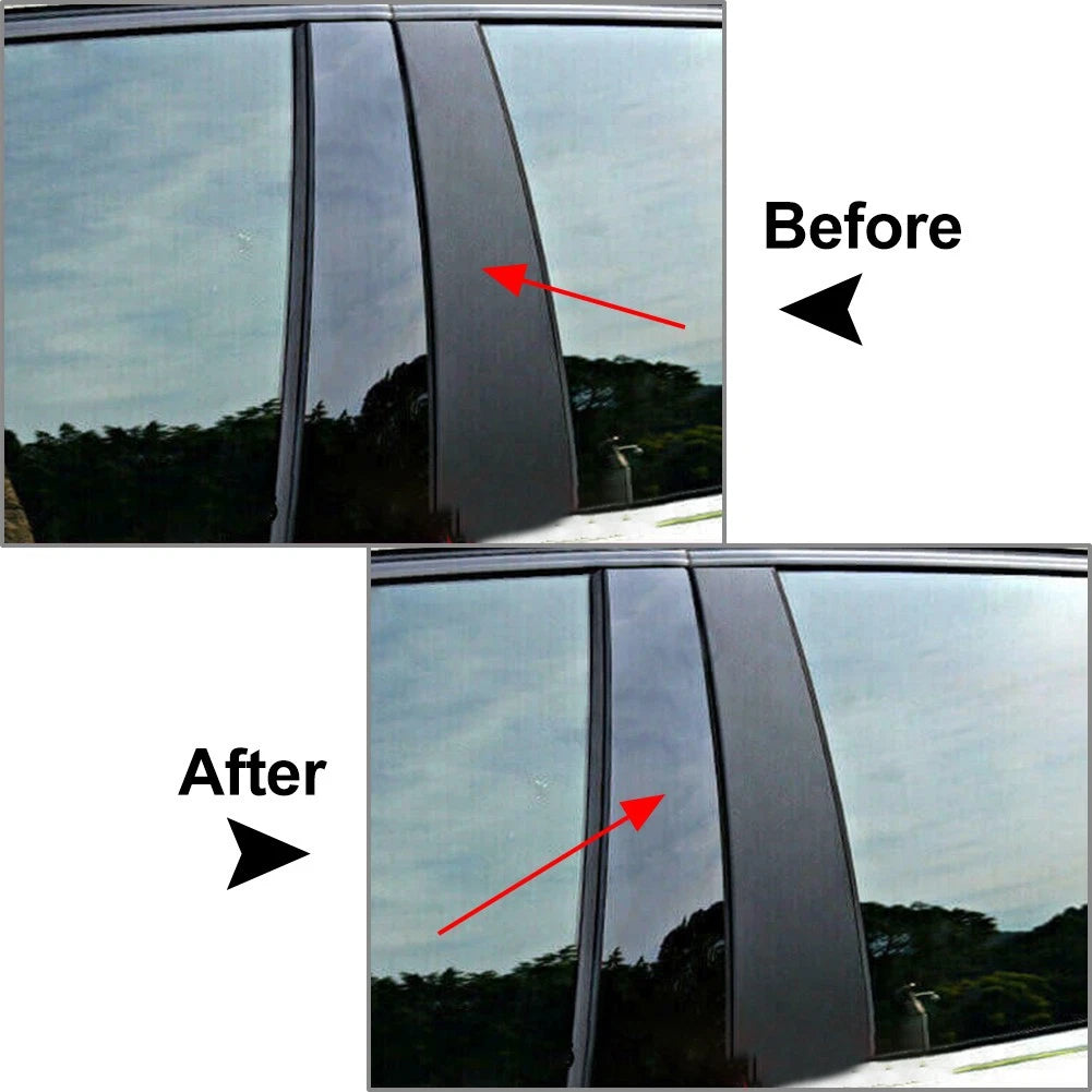 Pillar Post Set Door Window Cover Trim Kit Fit Honda Odyssey 2011-2017