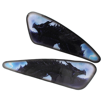 2x Motorcycle 3D Stereo Fuel Gas Tank Stickers Waterproof Pad Decals for Harley