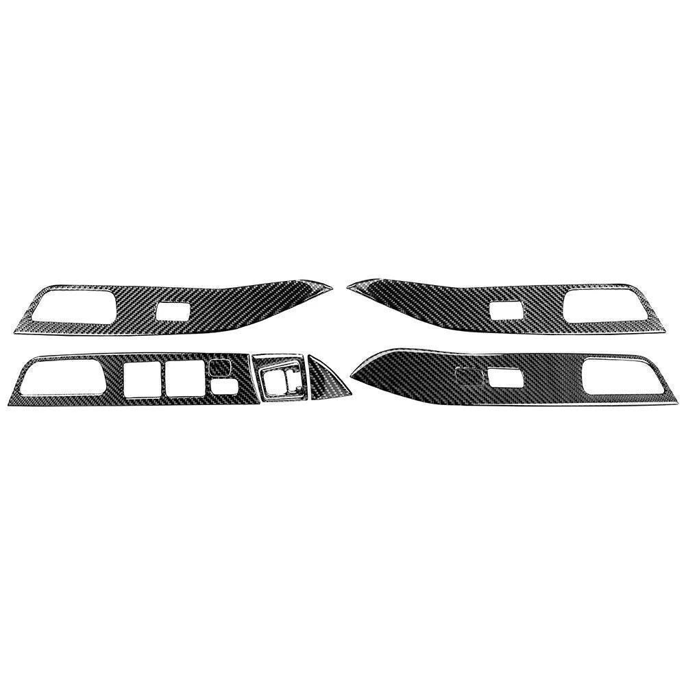 9 Pcs Window Lift Switch Panel Cover Fit Mitsubishi Lancer EVO X MR 2008-2015 14