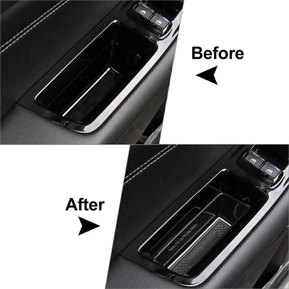 Front Door Handle Upgrade Storage Box Armrest Container For Ford Edge 15-20 LHD