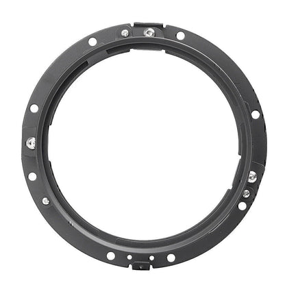 LED 7" Round LED Headlight Ring Bracket Fit Touring Softail Mounting HID Black