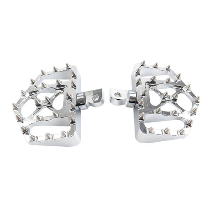 Wide Foot Pegs MX Style Floorboard Fit Harley Touring Sportster Softail Dyna