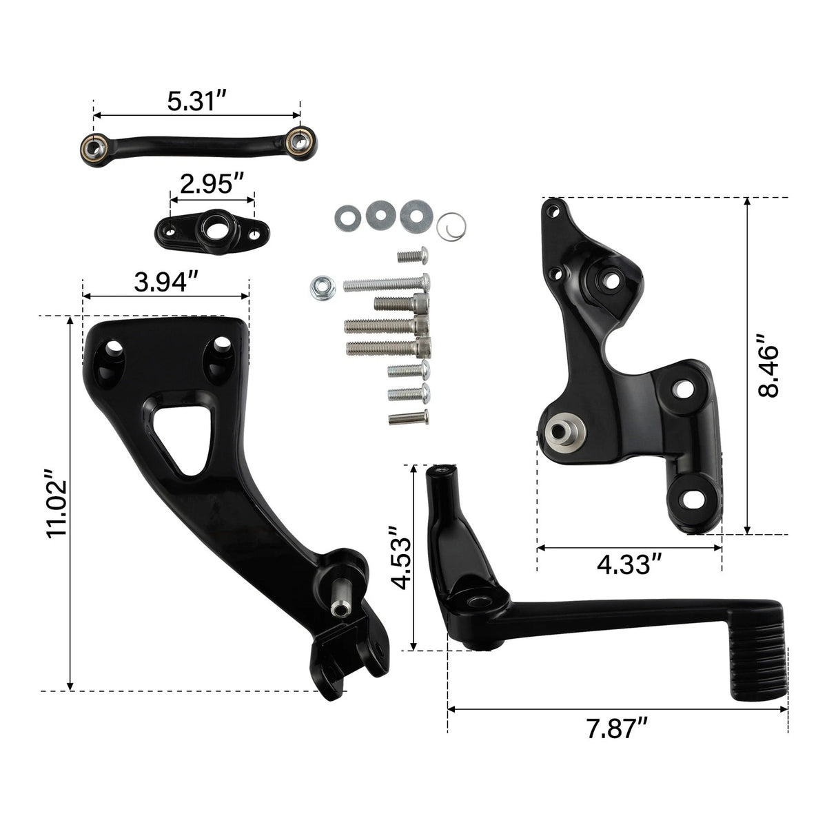 Mid Controls Brake Side Fit For Harley Sport Glide Fat Bob FLSB FXFB FXFBS 18-24