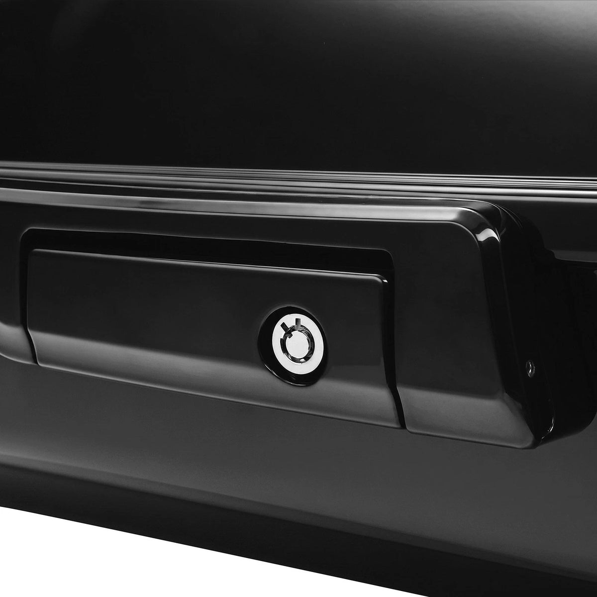 Black Chopped Pack Trunk Fit For Harley Touring Electra Road King Glide 2009-13