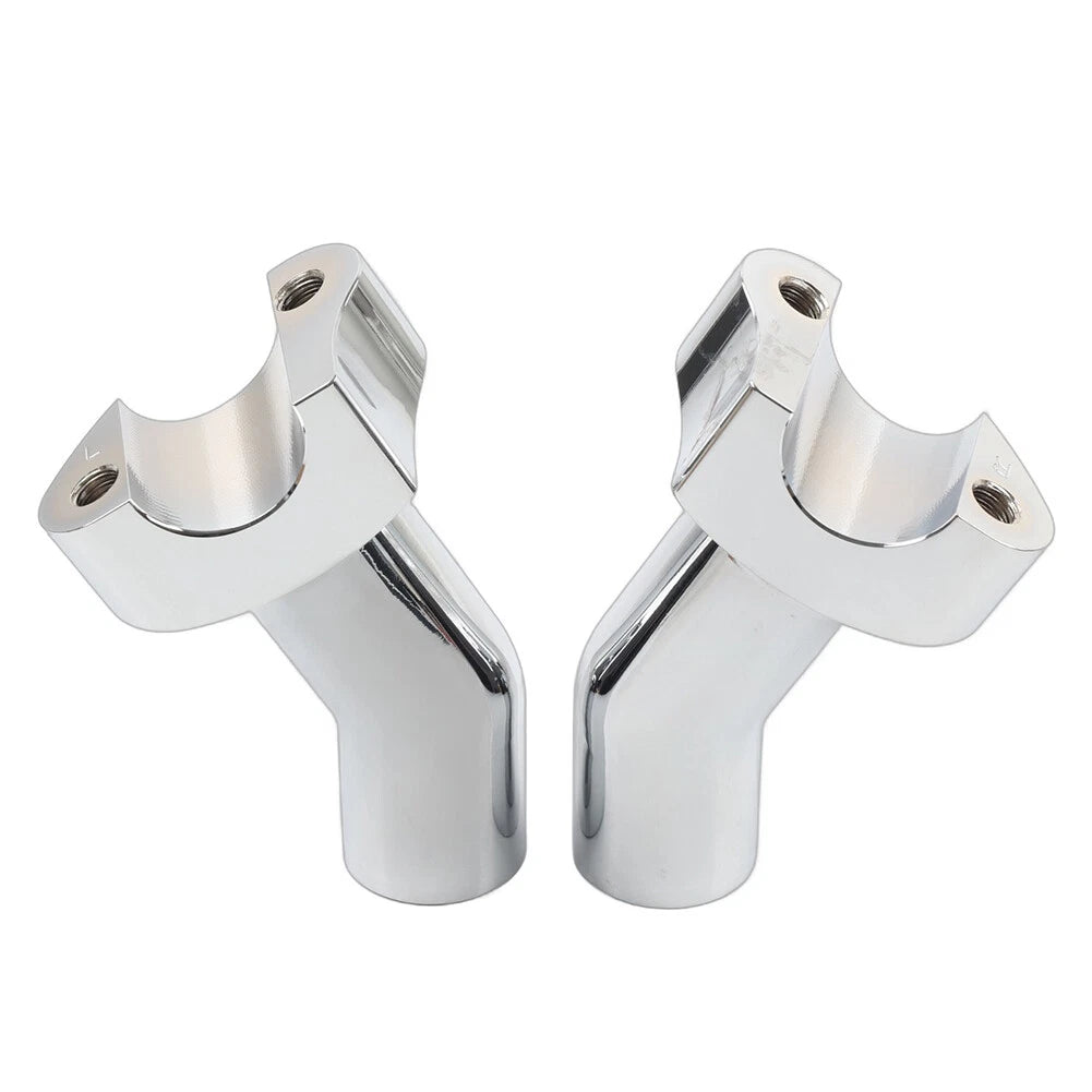 3 1/2" Pullback Handlebar Risers Fit Harley 1" Bar Dyna Softail Road King Chrome