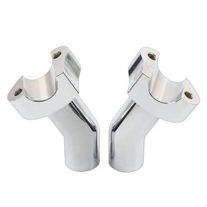 3 1/2" Pullback Handlebar Risers Fit Harley 1" Bar Dyna Softail Road King Chrome