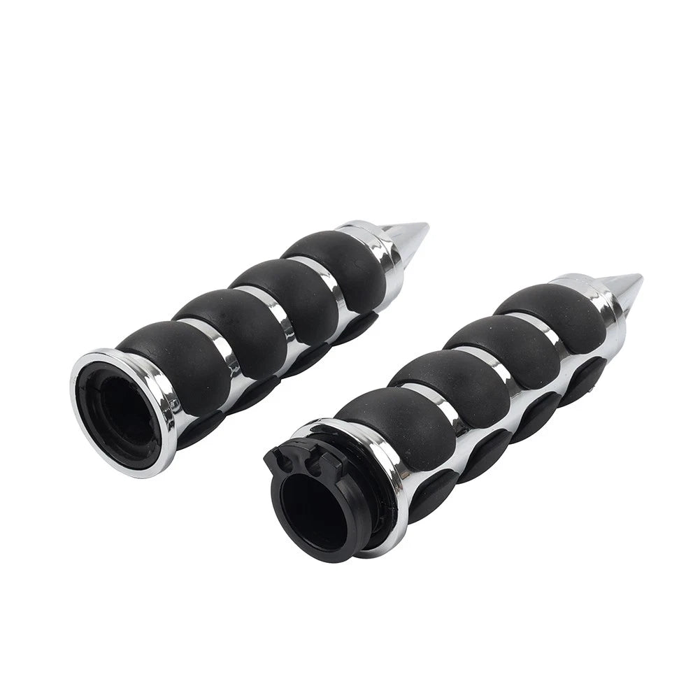 1''Motor Handlebar Hand Grips W/ Throttle For Harley Sportster XL1200 883 Chrome