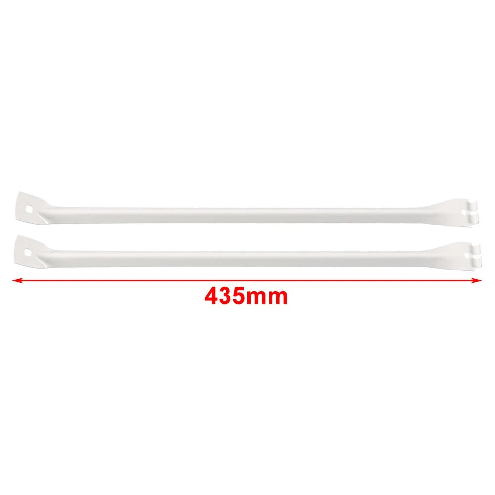 2x White Metal Support Brackets Closet Shelf Brackets For 12-Inch Wire Shelving