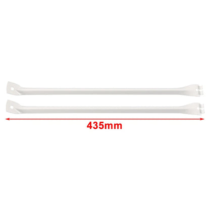 2x White Metal Support Brackets Closet Shelf Brackets For 12-Inch Wire Shelving