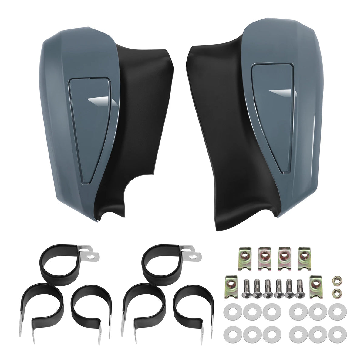Lower Vented Fairing For Indian Chieftain 19-24 Stealth Gray Azure with Graphics