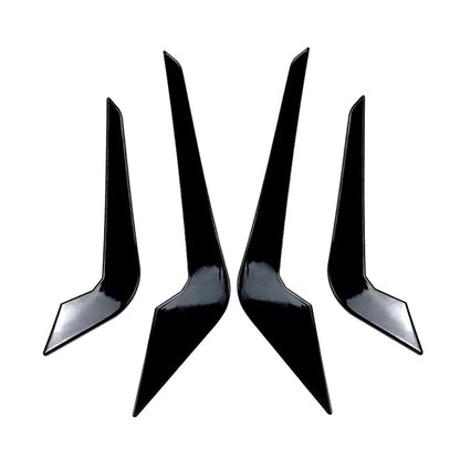 Front Bumper Lip Spoiler Splitter Side Cover For BMW 2 Series M2 F87 2016-21 Blk