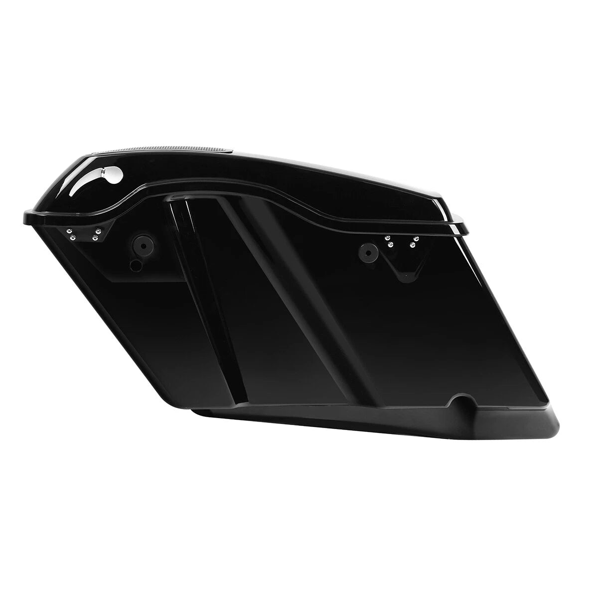 Black Extended Hard Saddlebag &6x9 Speakers For Harley CVO Electra Glide 2014-Up