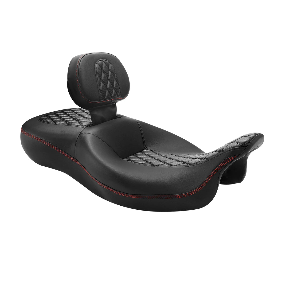 Driver Passenger Seat & Backrest Pad For Harley Touring Road Glide King 2009-23
