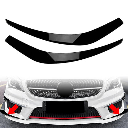 Glossy Black Front Air Vent Spoiler For Benz CLA Class C117 Prefacelift 13-16
