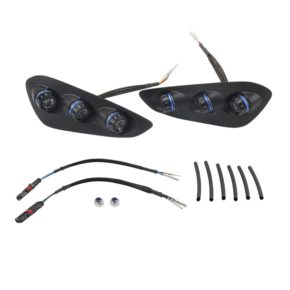 Integrated Tail Light Rear Turn Signal Light Blue For BMW S1000RR 2023 2024