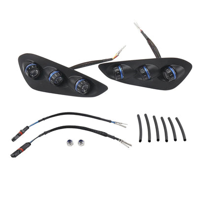 Integrated Tail Light Rear Turn Signal Light Blue For BMW S1000RR 2023 2024