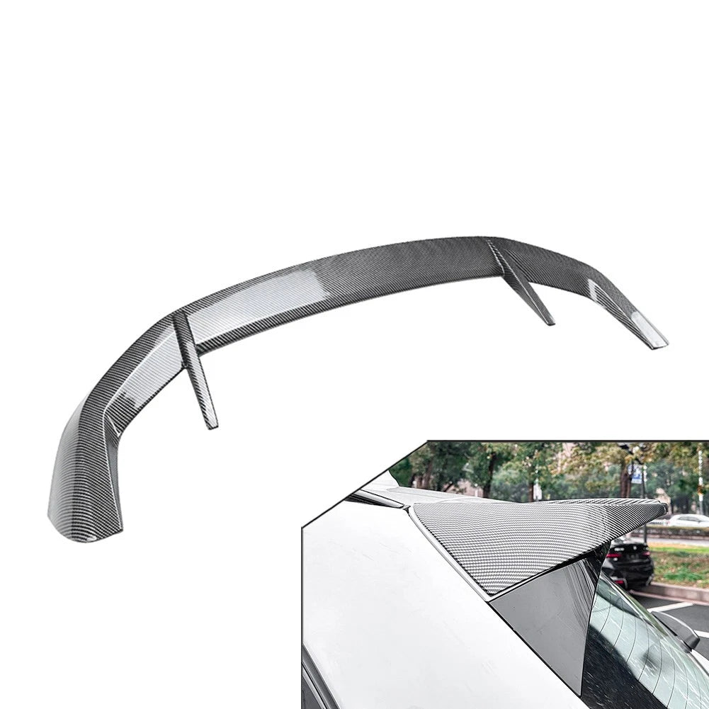 Rear Roof Spoiler Top Window Wing Lip For BMW X3 G01 2018-24 Carbon Fiber Black