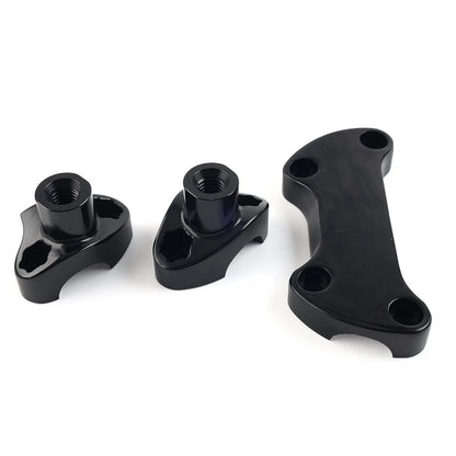 1.7 Handlebar Risers Top Clamp For Harley Dyna Softail Street Bob Sportster
