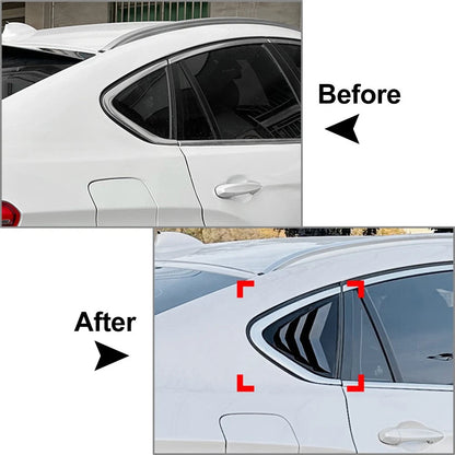 Rear Window Louver Vent Shade Shutter Cover For BMW X6 F16 2015-2019