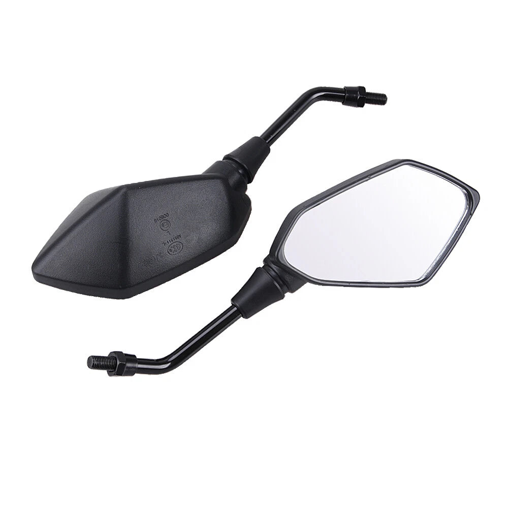 Black Motorcycle Side Mirrors For Kawasaki KLR650 KLX250 KLX250S KLX300R KLX450R