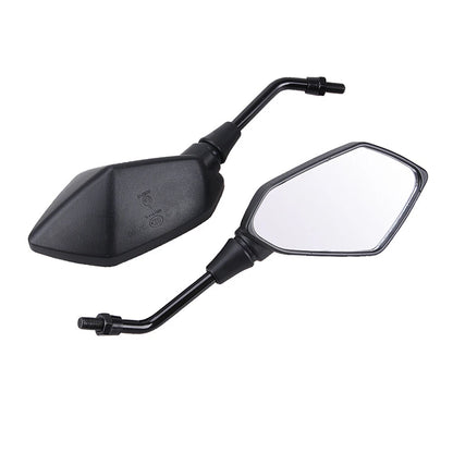 Black Motorcycle Side Mirrors For Kawasaki KLR650 KLX250 KLX250S KLX300R KLX450R
