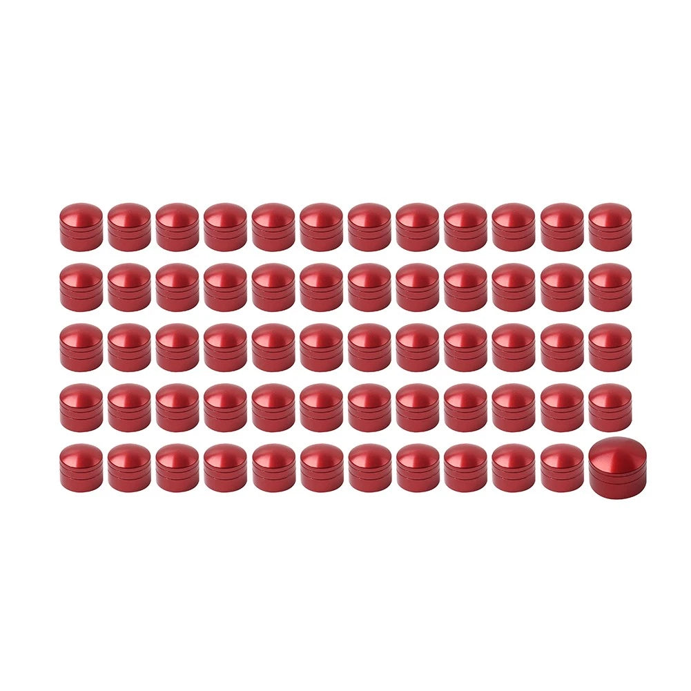 60X Engine Screw Bolt Cover Kit Red For Harley Fat Boy Electra Glide Dyna Red