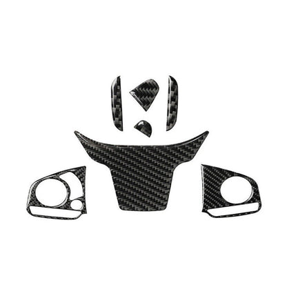 For Honda Civic 10th 16-19 Steering Wheel Sticker Button Cover Trim Carbon Fiber