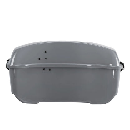 King Trunk Backrest Mount Rack Fit For Harley Electra Glide 14-Up Billiard Gray