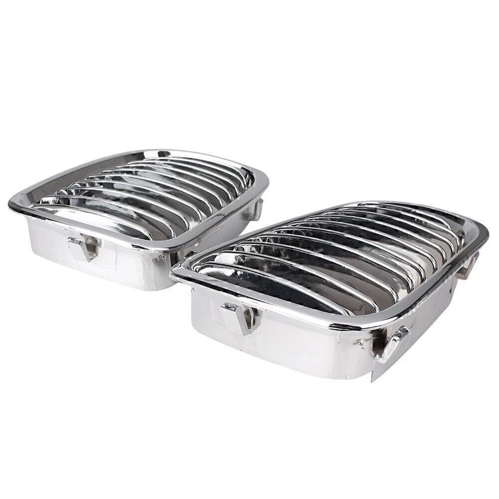 Chrome Front Kidney Grille For BMW E46 4D Sedan 320i 323i 325i 328i 330i 98-2001