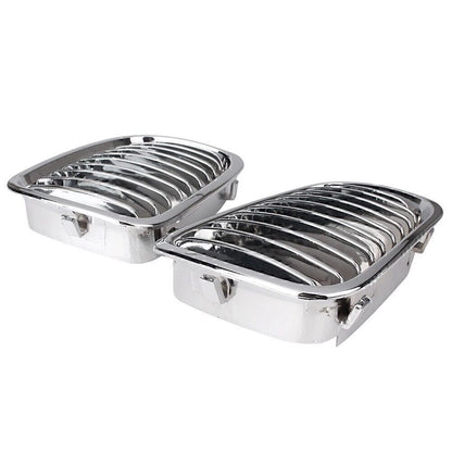Chrome Front Kidney Grille For BMW E46 4D Sedan 320i 323i 325i 328i 330i 98-2001