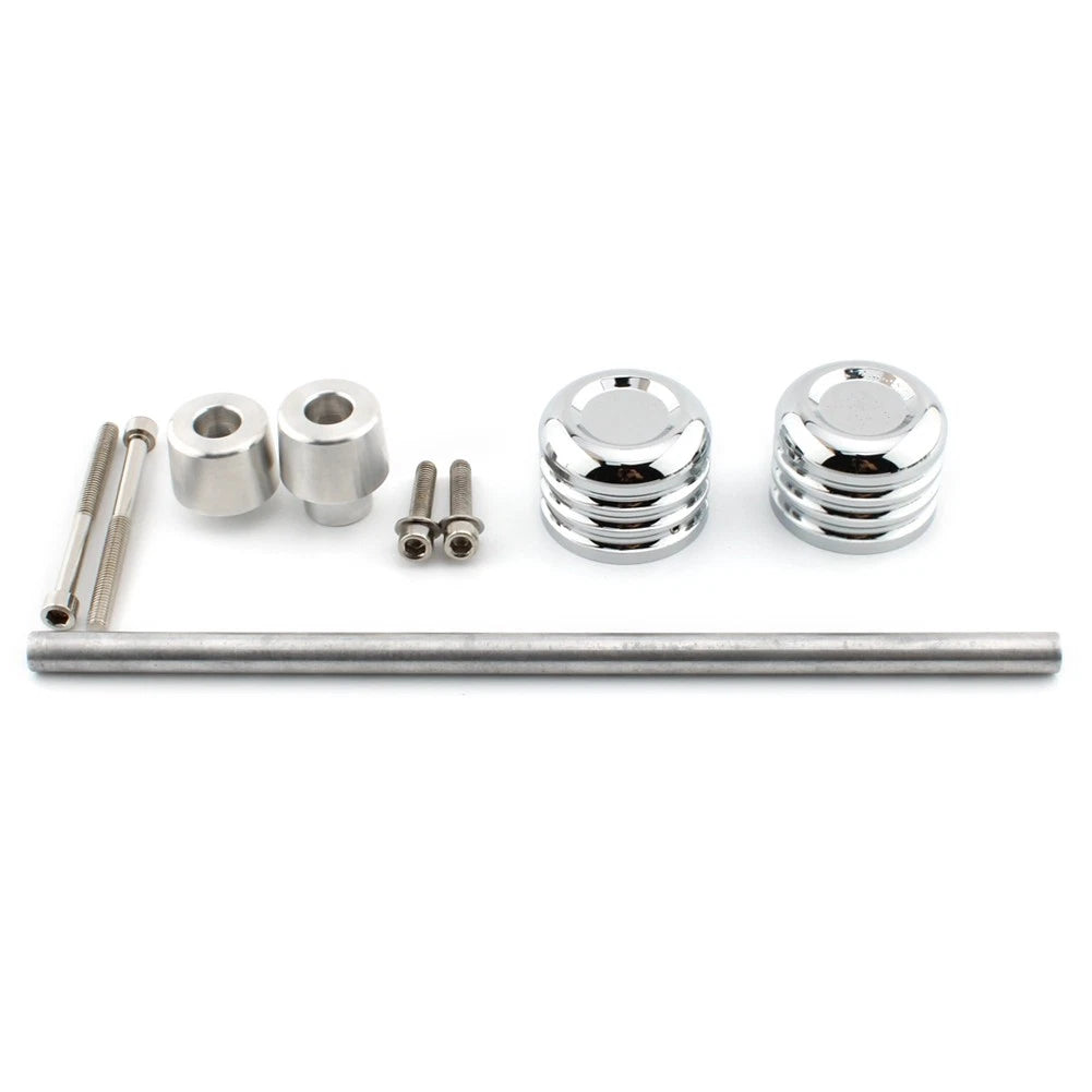 Fit Harley Davidson FXFB FXFBS FXDRS Front Axle Nut Cover Cap Installation Kit