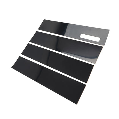 Pillar Posts Door Window Cover Trim Kit For Ford F150 F-150 2015-22 Gloss Black