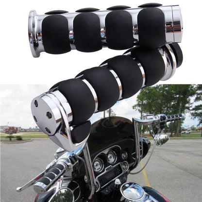 1" Motorcycle Handle bar Hand Grips w/ Throttle For Harley Honda Kawasaki Suzuki