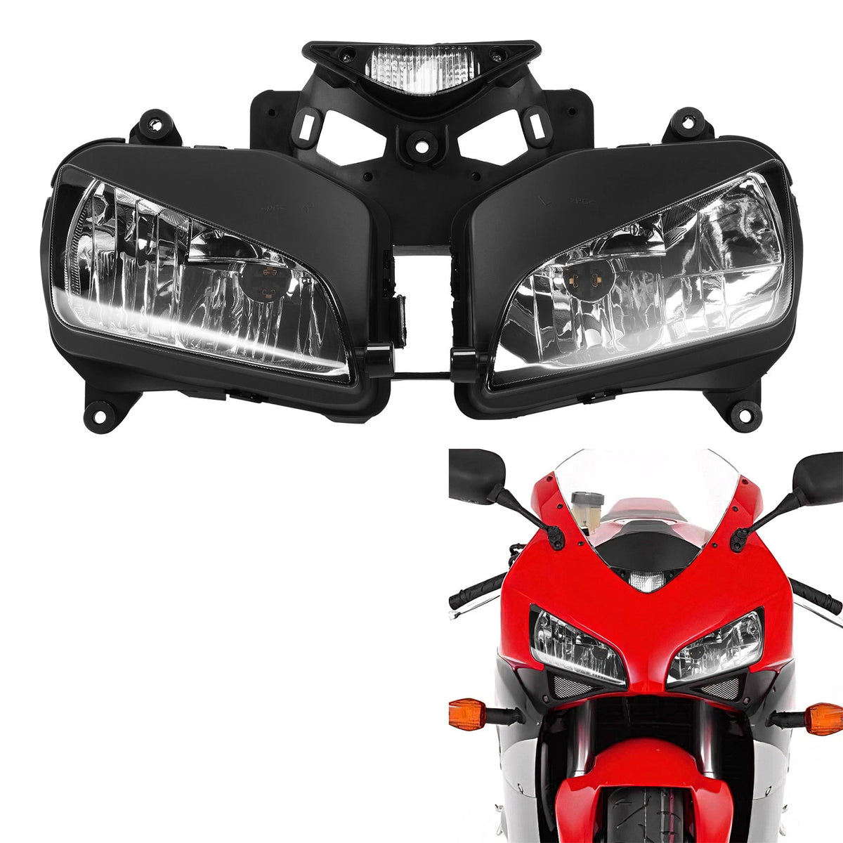 Front Headlight Head Lamp Assembly Fit For Honda CBR1000RR CBR 1000RR 2004-2007