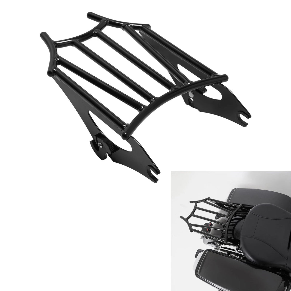 Detachable Luggage Rack Fit For Harley Street Road Glide King 2009-2025 24 Black