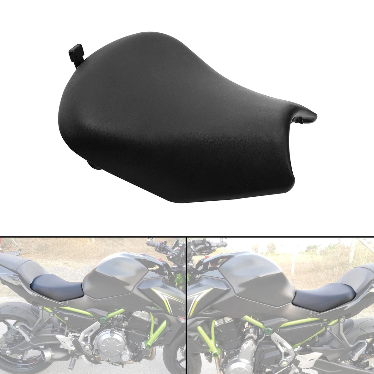 PU Black Rider Driver Seat Fit For Motorcycle KAWASAKI Z650 ER650 2017-2026 2018