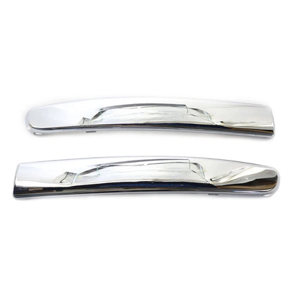 Front Bumper Moulding Trim Cover Left & Right Set Fit FIAT 500 2007-2015 Chrome