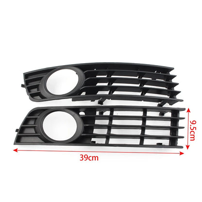 Right Front Bumper Grille Fog Lights Cover For Audi A4 B6 Sedan Model 2001-2005
