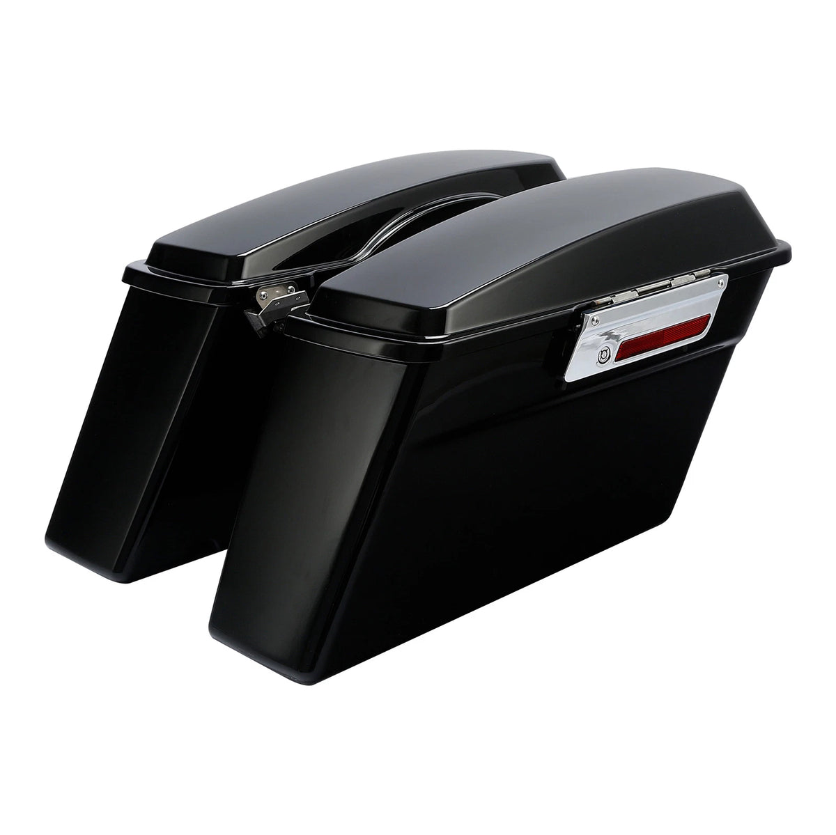 Black Hard Saddlebags & Conversion Bracket Fit For Harley Softail 1984-2017 2016