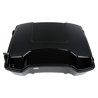 Chopped  Trunk w/ Backrest Fit For Harley Touring Models 1997-2013 12