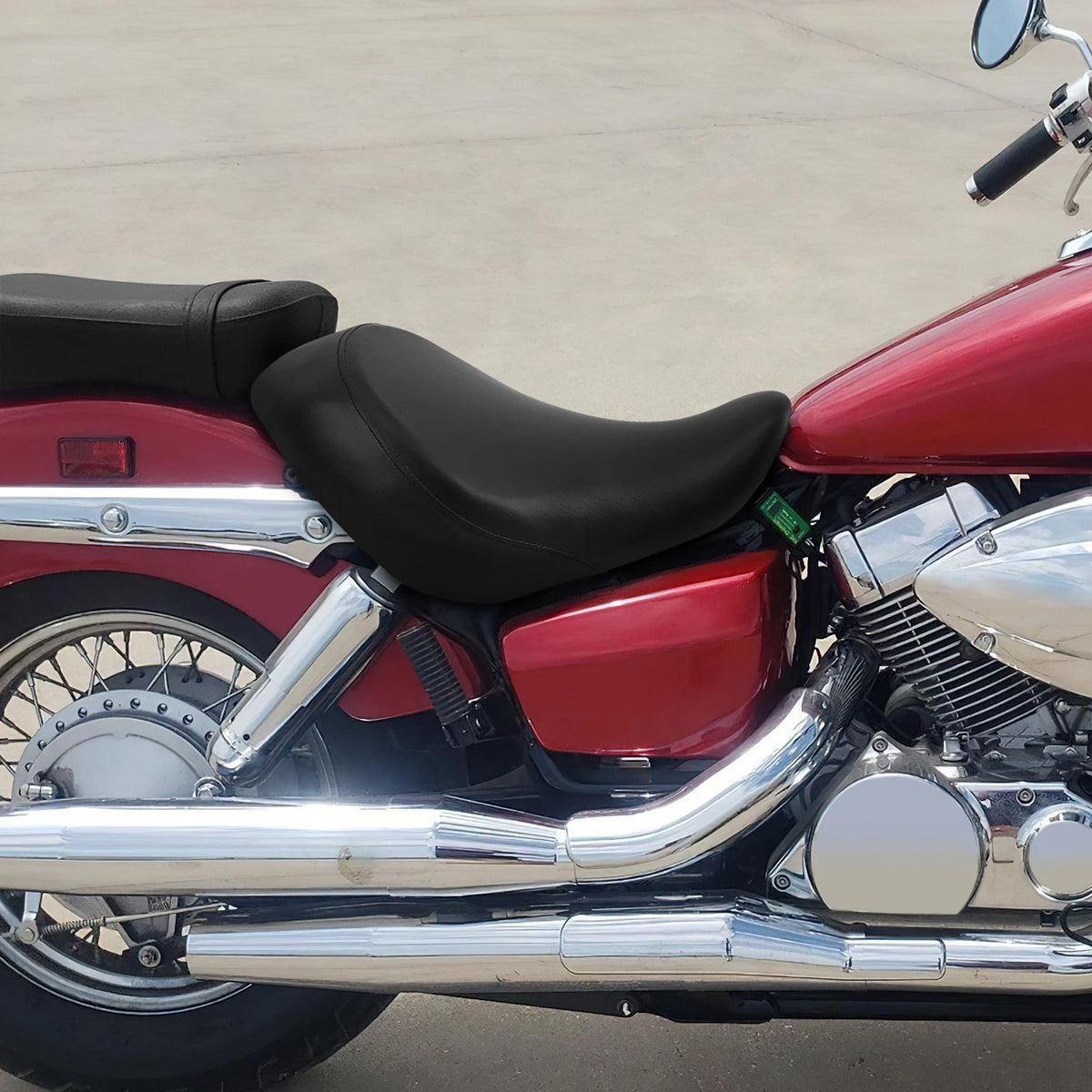 Front Driver Rear Passenger Seat Fit For Honda Shadow Aero VT750C 04-24 23 Black