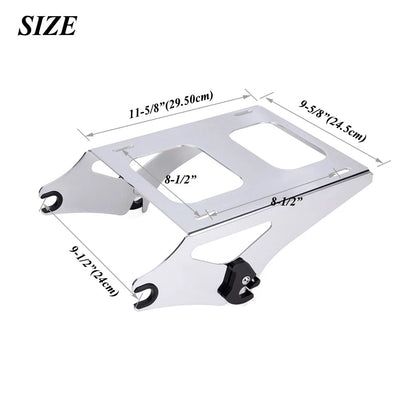 Detachable TwoUp Tour Pak Pack Mount Trunk Luggage Rack For Harley Touring 14~23
