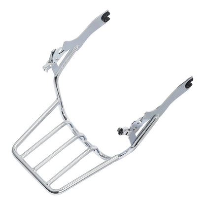 Chrome Two-Up Luggage Mount Rack Fit For Harley Softail Fat Bob FXFB 2018-2025
