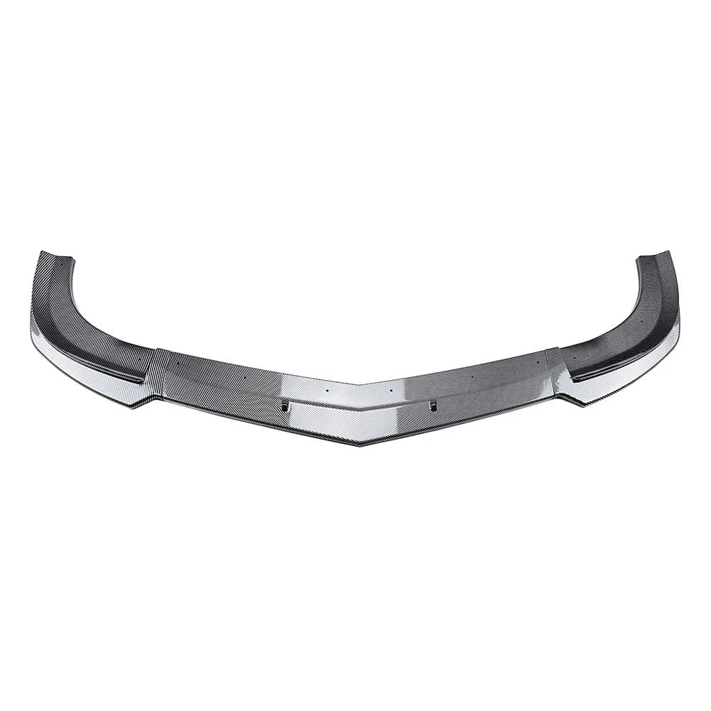 Carbon Look Front Bumper Spoiler Lip For Benz C Class W204 C63 Sedan 11-14