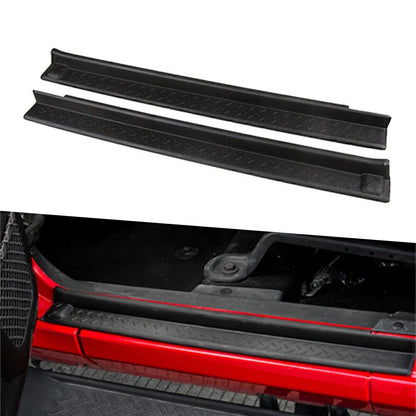 2-Door Car Cover Step Front Door Sill Entry Guard Kit For Jeep Wrangler JK 07-17