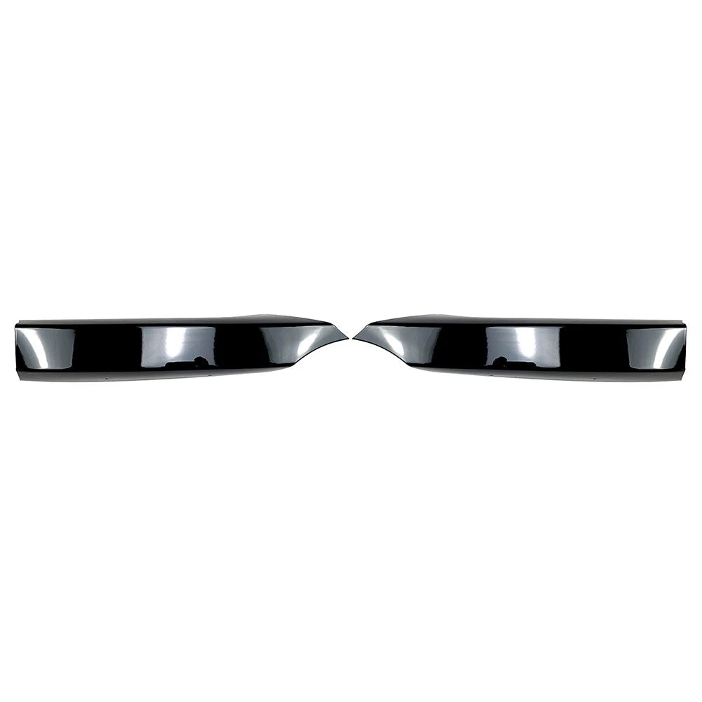 Front Bumper Side Spoiler Lip Gloss Black For BMW 1 Series E82 E88 M-Tech 08-13