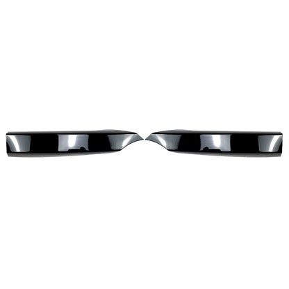 Front Bumper Side Spoiler Lip Gloss Black For BMW 1 Series E82 E88 M-Tech 08-13