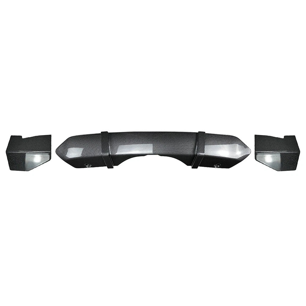 Rear Bumper Diffuser Lip Spoiler For BMW F15 X5 M Sport 2014-2018 Carbon Fiber