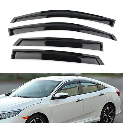 Smoke Window Vent Visor Rain Guard Shade For Honda Civic Sedan 2016-2020 2017 18