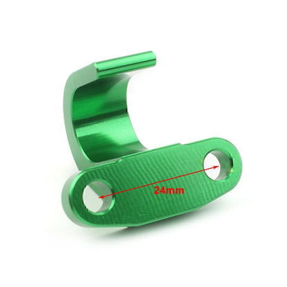 1x Motorcycle CNC Rear Brake Line Hose Snap Green Clamp for Kawasaki KX250F 450F